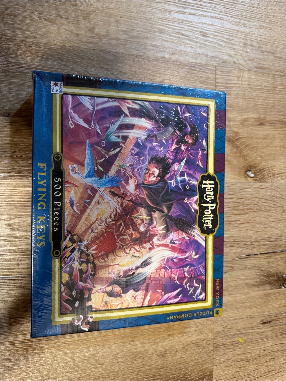 Warner Bros. Harry Potter Flying Keys Puzzle — Blue and Purple Artwork